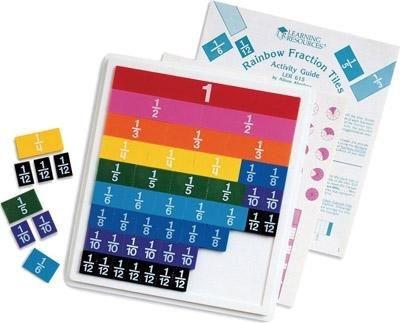 Rainbow Fraction Tiles Student Set - louisekool