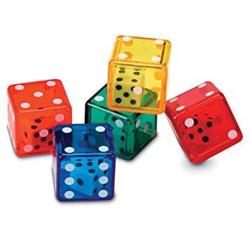 Regular Dice in Dice - Set of 72 - louisekool