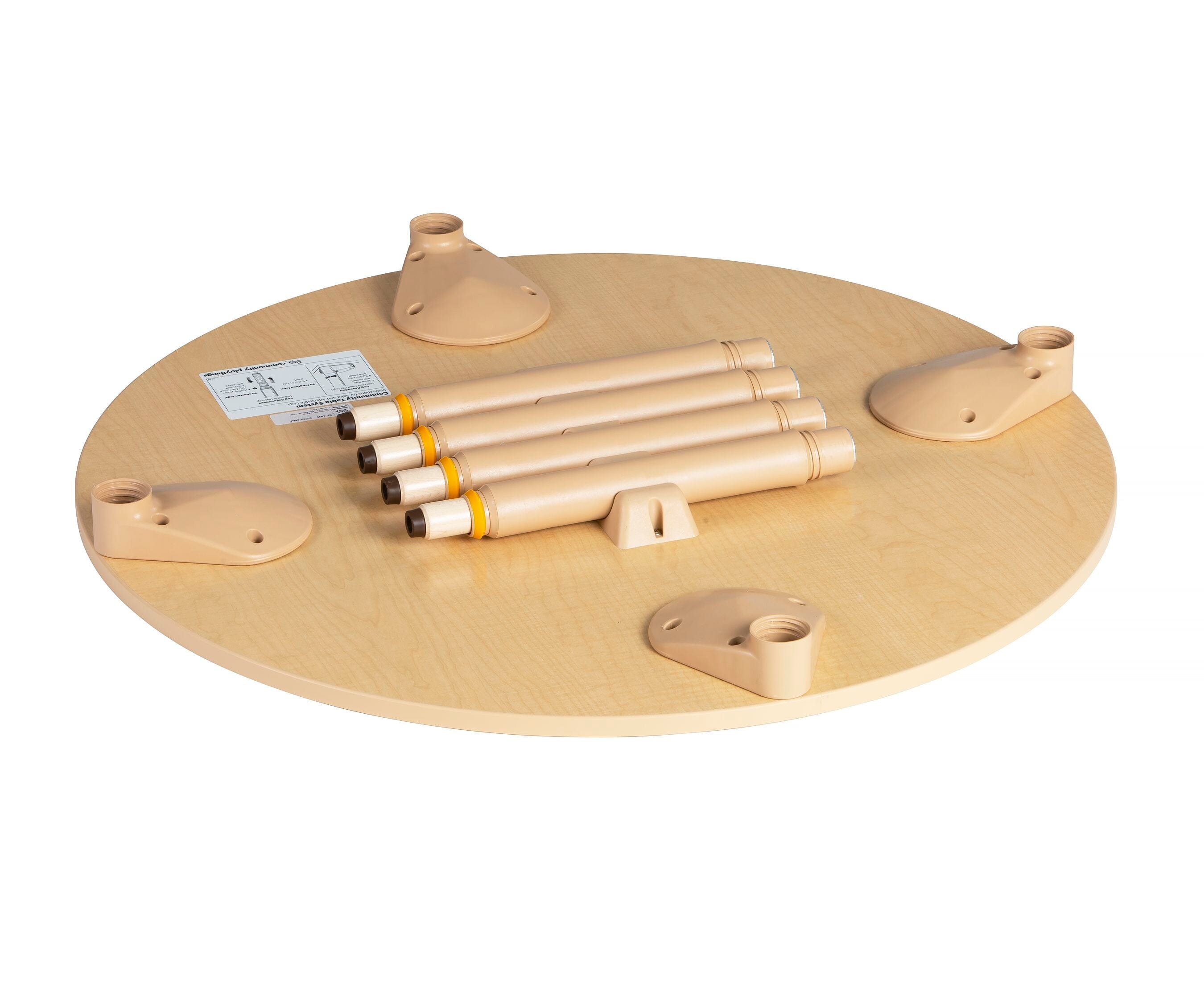 Round Height Adjustable MultiTables by Community Playthings - with Toddler Legs - louisekool