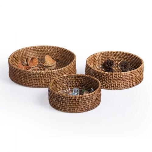Sense of Place Circle Mirror Tray - Set of 3 - louisekool