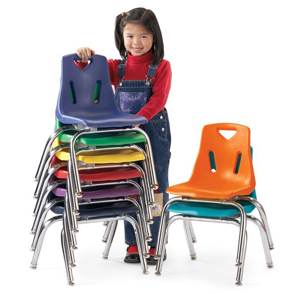 Stackable Chrome Chairs - 25cm (10") - louisekool