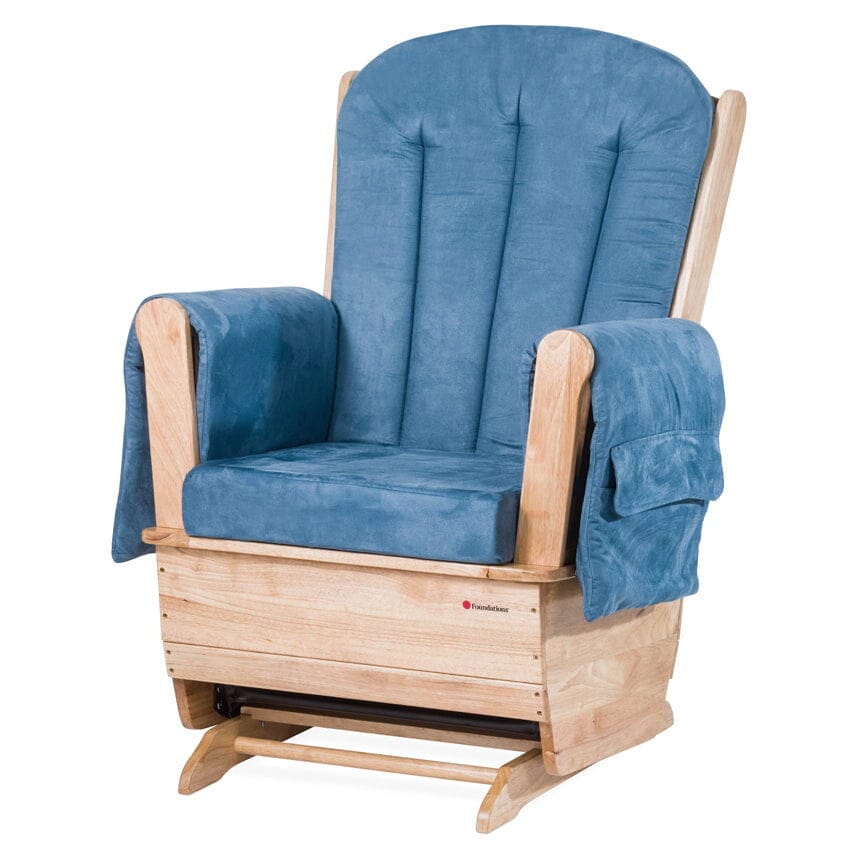 Standard Glider with Fabric Cushion - Blue - louisekool