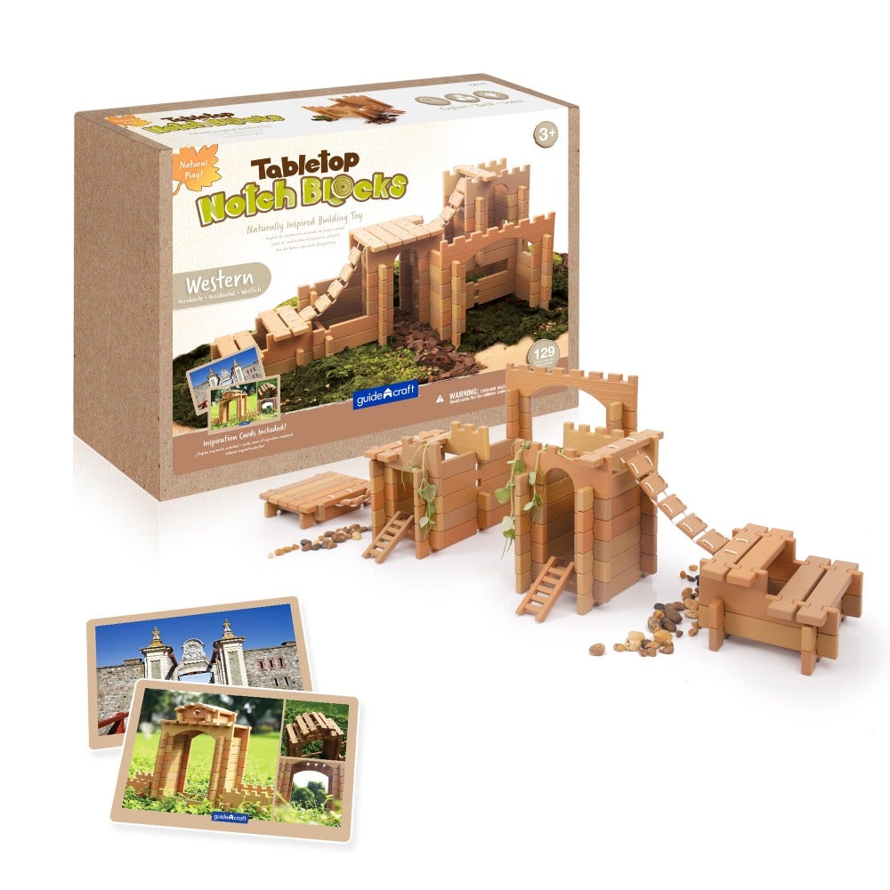 Tabletop Notch blocks - 129 Pieces - louisekool