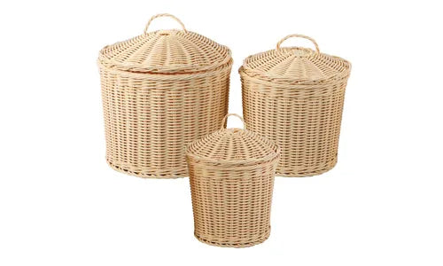 Plastic woven deals basket