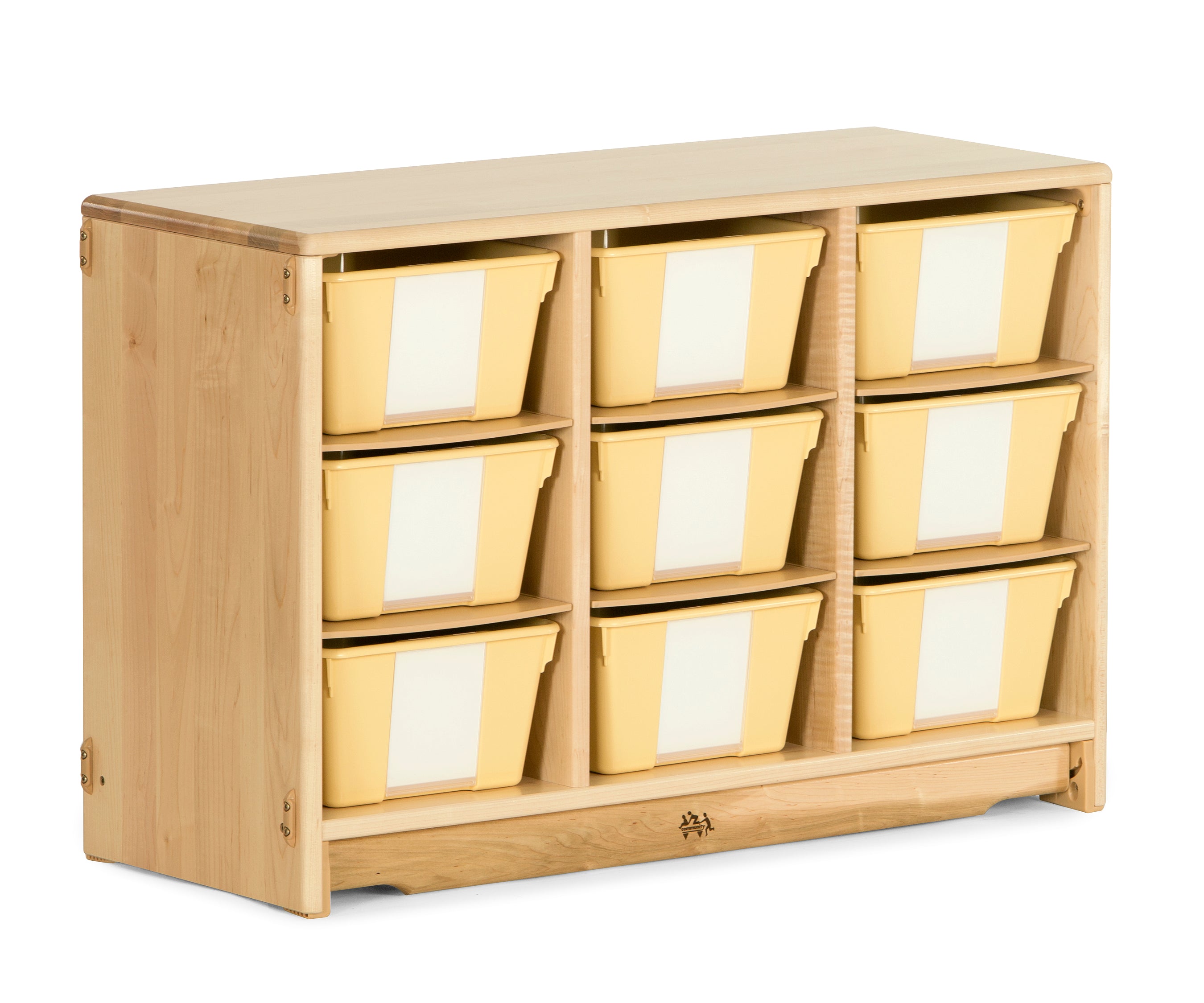 Tote Shelf 3' x 24" with Totes or Baskets by Community Playthings - louisekool