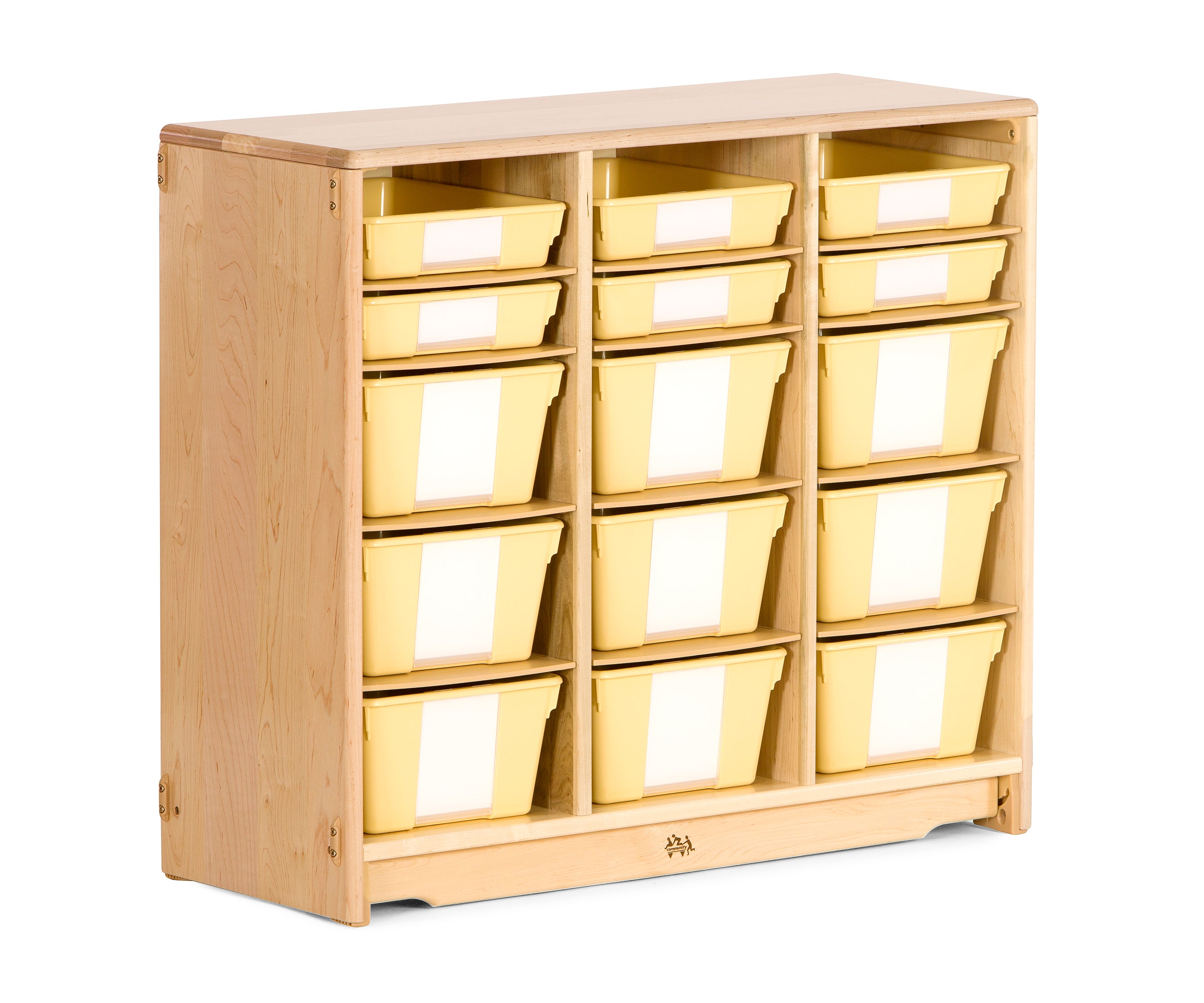 Tote Shelf 3' x 32" with Totes or Baskets by Community Playthings - louisekool