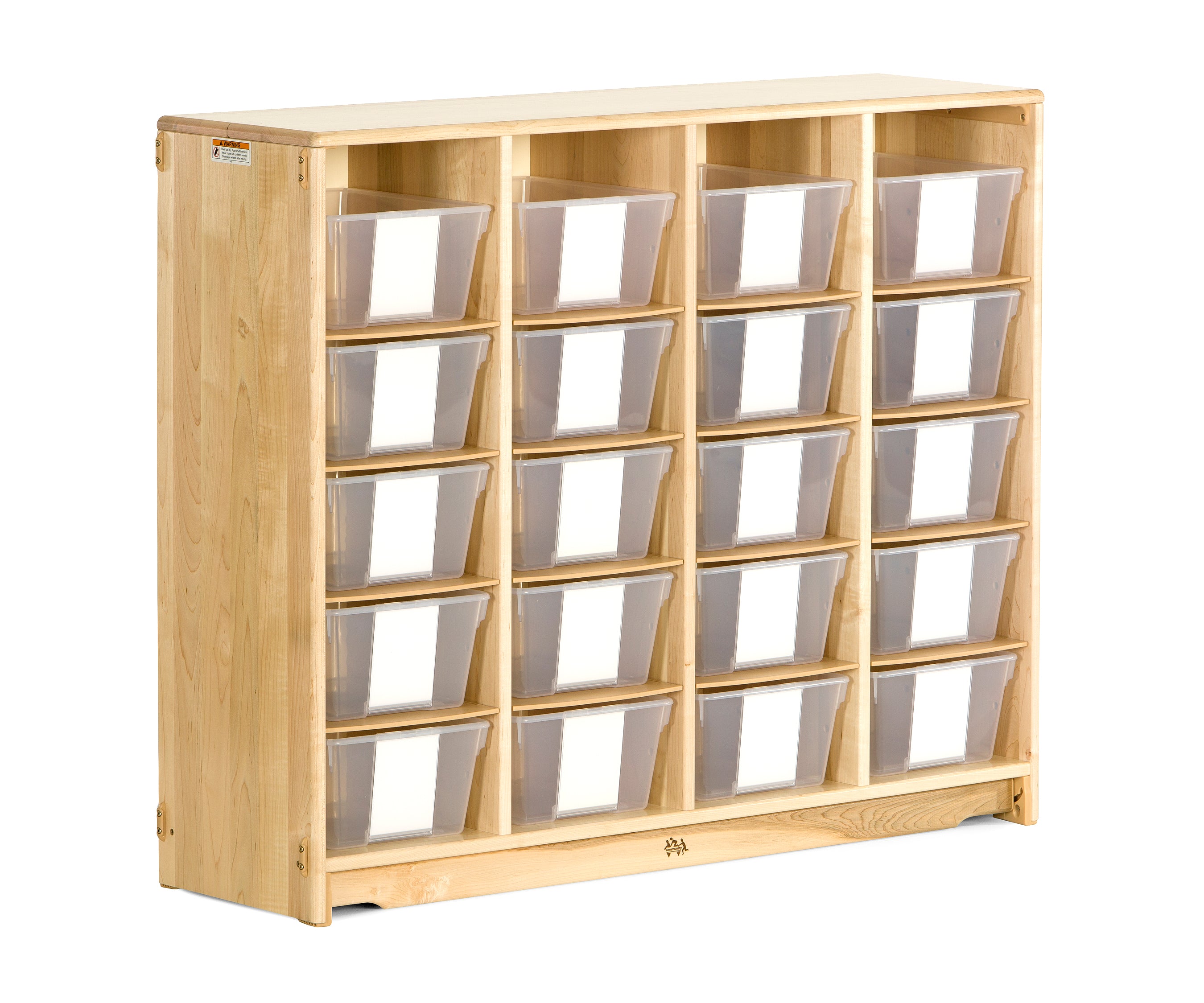 Tote Shelf 4' x 40" with Totes or Baskets by Community Playthings - louisekool