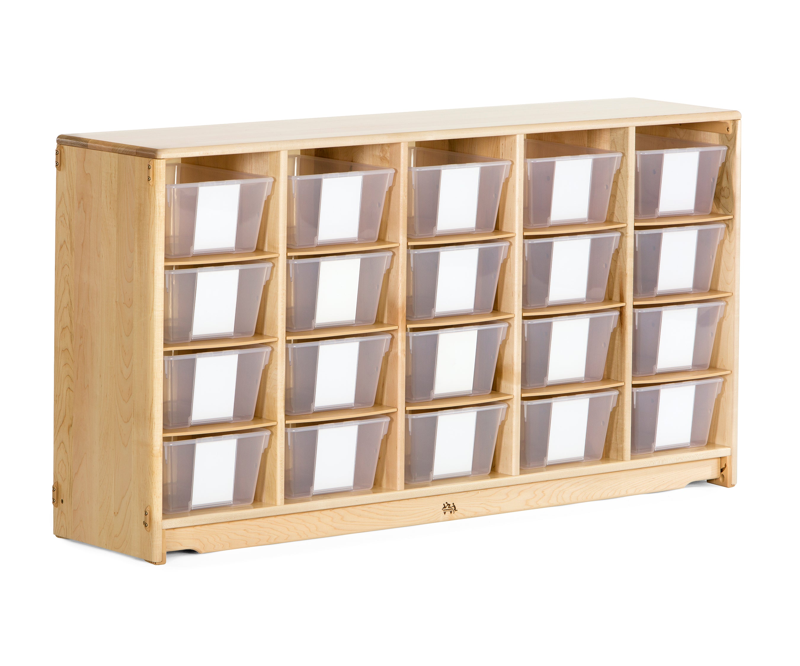 Tote Shelf 5' x 32" with Totes or Baskets by Community Playthings - louisekool