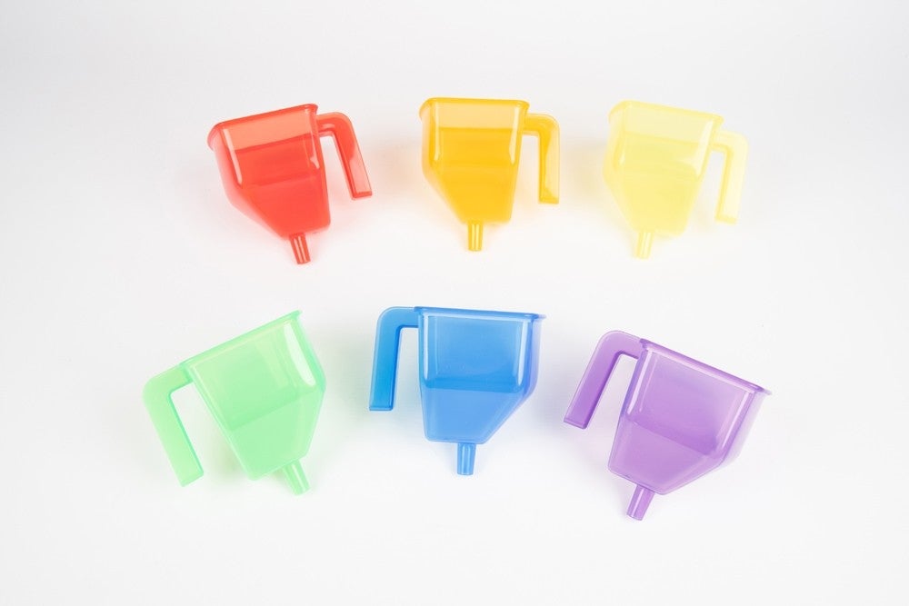 Translucent Colour Funnels - Set of 6 - louisekool