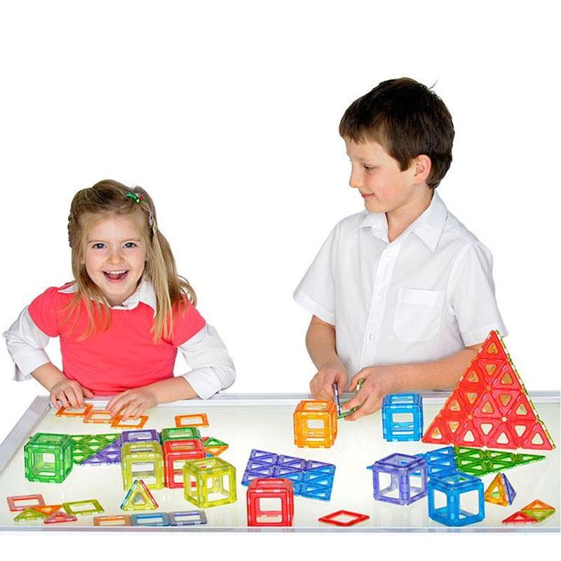 Translucent Magnetic Polydron - Set of 64 - louisekool