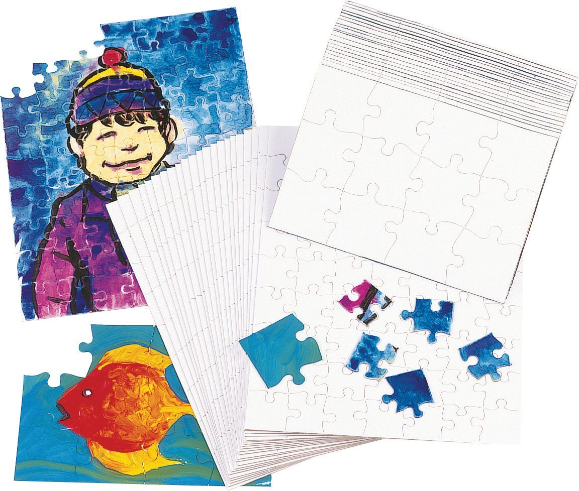 White Puzzles - 14x20cm/12pcs - louisekool