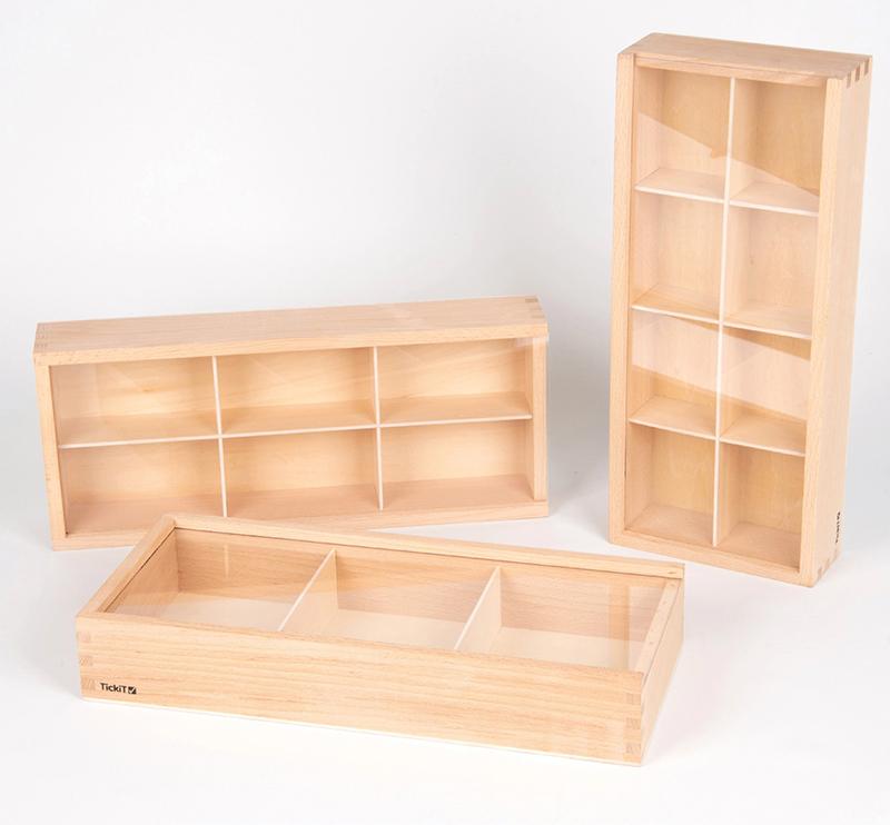 Wood Discovery Boxes - Set of 3 - louisekool