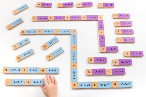 Wooden Addition and Subtraction Dominoes - louisekool