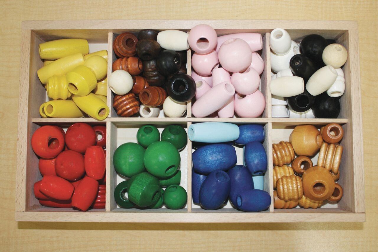 Wooden Bead Assortment - 100 Pieces - louisekool