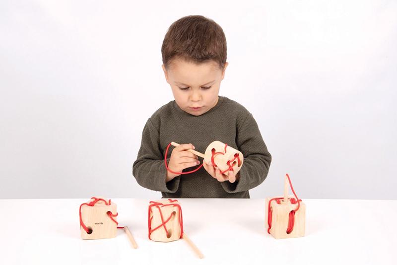 Wooden Lacing Shapes - Set of 4 - louisekool