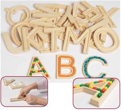 Tactile Uppercase Letters - Set of 29 - louisekool