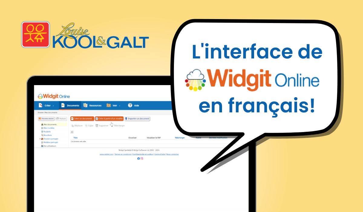 Widgit Online : Activation de l'interface en français — Tutoriel