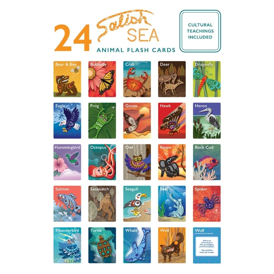 Animals of the Salish Sea Flash Cards - louisekool