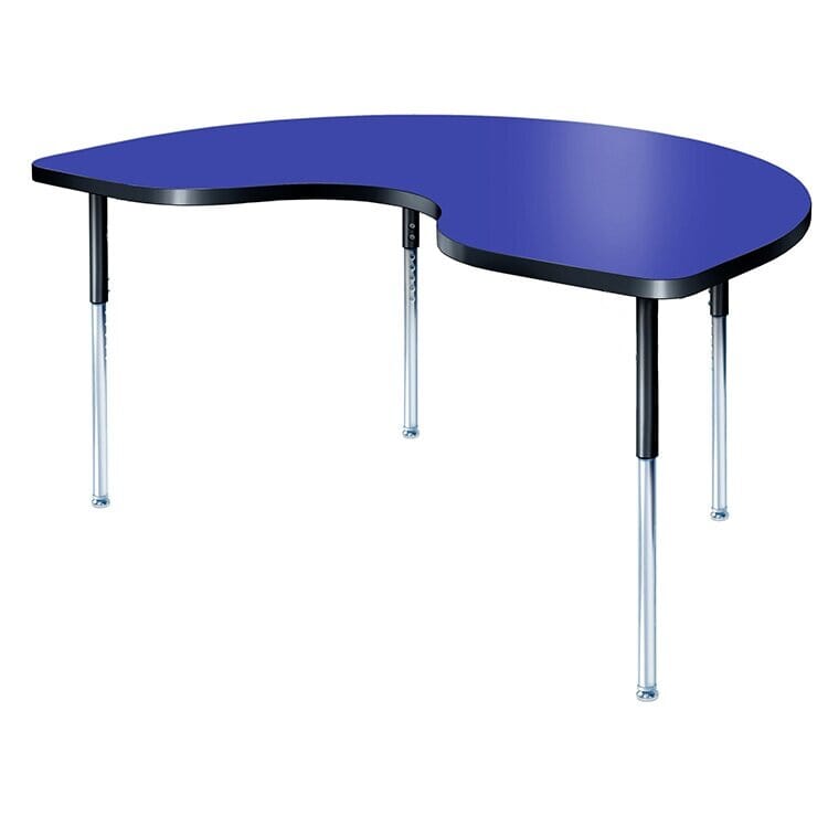 AS IS - Adjustable Tables - Kidney (48" x 72") Blue - louisekool