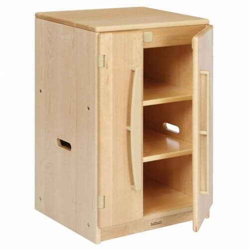 AS IS Solid Maple Toddler Refrigerator Unit - louisekool