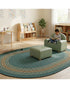 (AS IS) Textured Vinyl Chair and Ottoman - louisekool