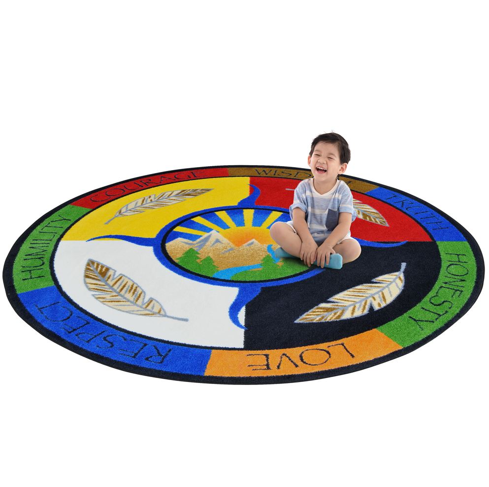 Authentic Native Traditional Teachings Rug canada – Louise Kool & Galt