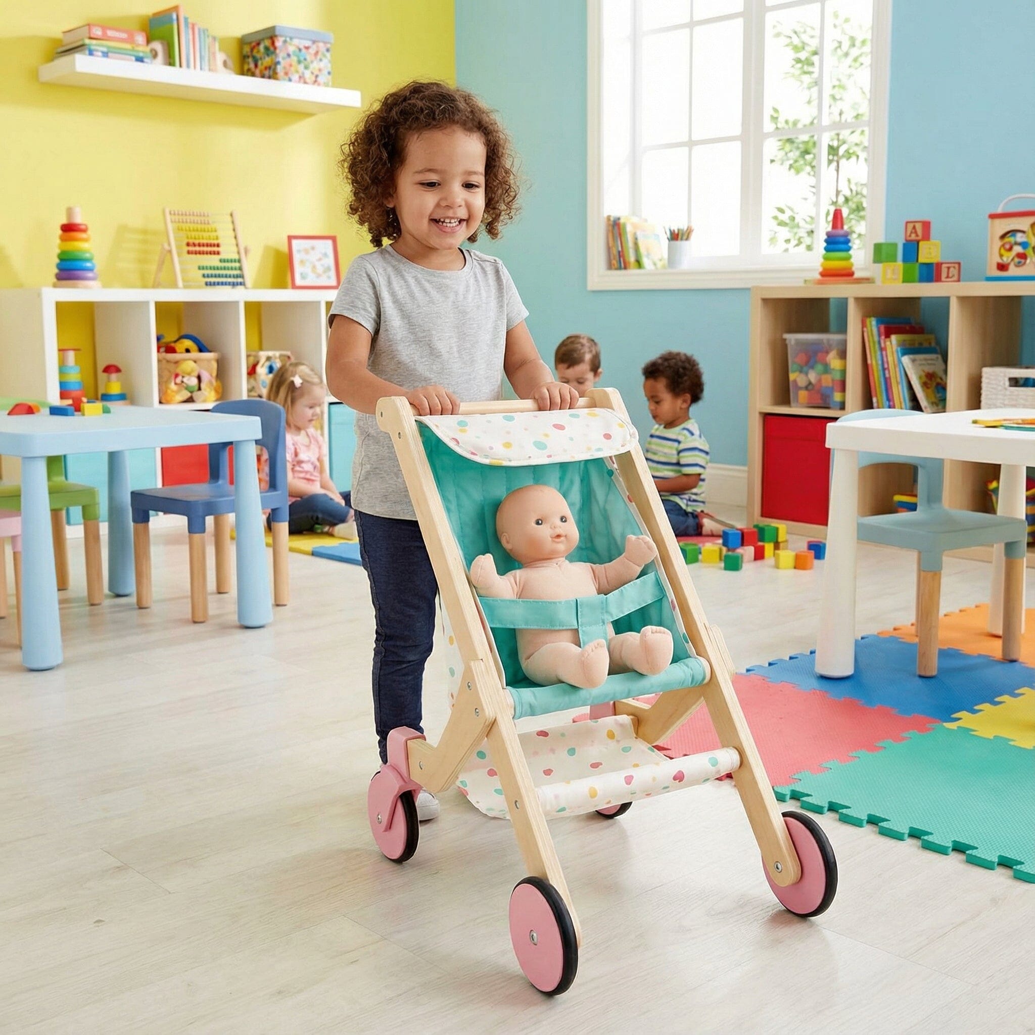 Baby Stroller Toys Louise Kool & Galt for child care day care primary classrooms