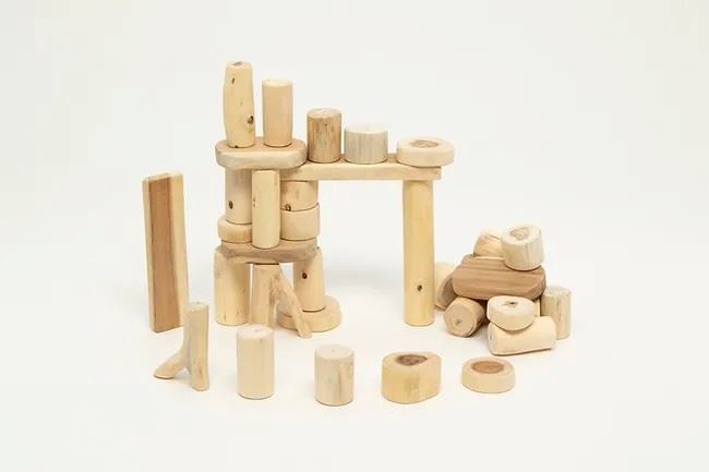 Barkless Tree Blocks - Set of 36 - louisekool