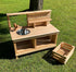 Cedar Mud Kitchen with Accessory Shelf - louisekool