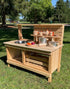 Cedar Mud Kitchen with Accessory Shelf - louisekool