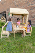 Cedar Table With 2 Chairs - louisekool