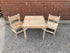 Cedar Table With 2 Chairs - louisekool