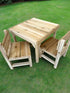 Cedar Table With 2 Chairs - louisekool