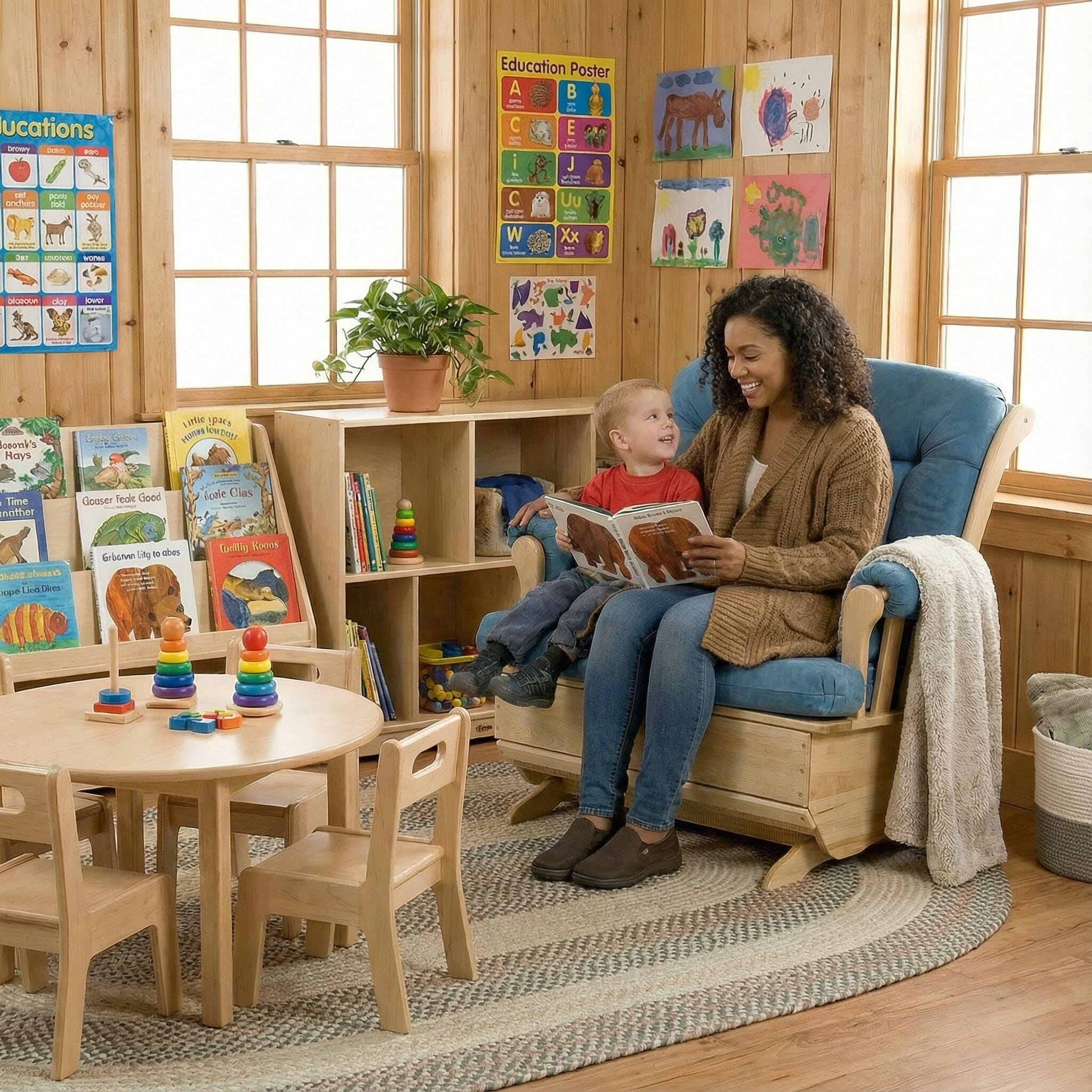 Community Playthings Bench Gliders Furnishings Community Playthings for child care day care primary classrooms