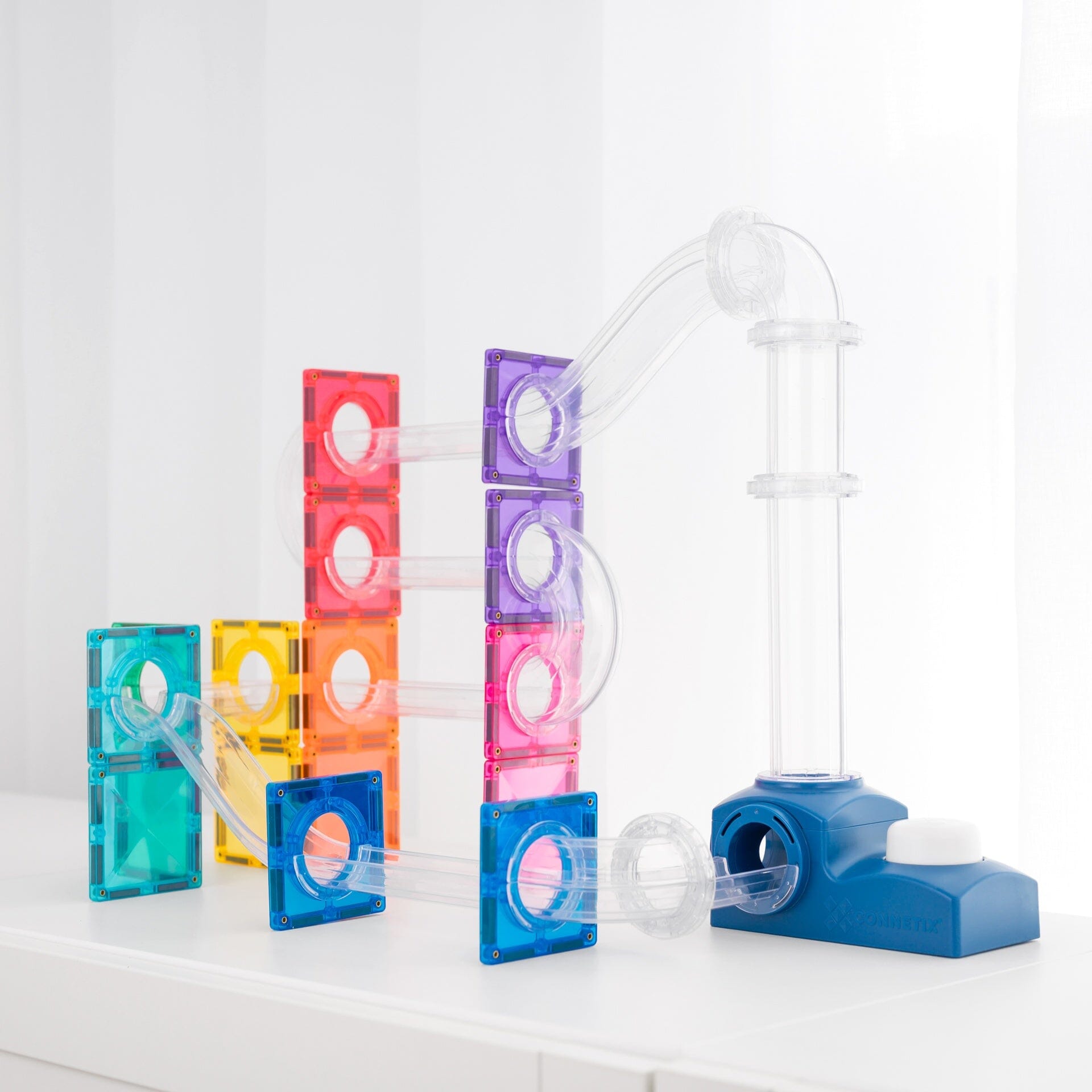 Connetix Magnetic Ball Launcher Pack - 47 pcs Blocks Louise Kool & Galt for child care day care primary classrooms