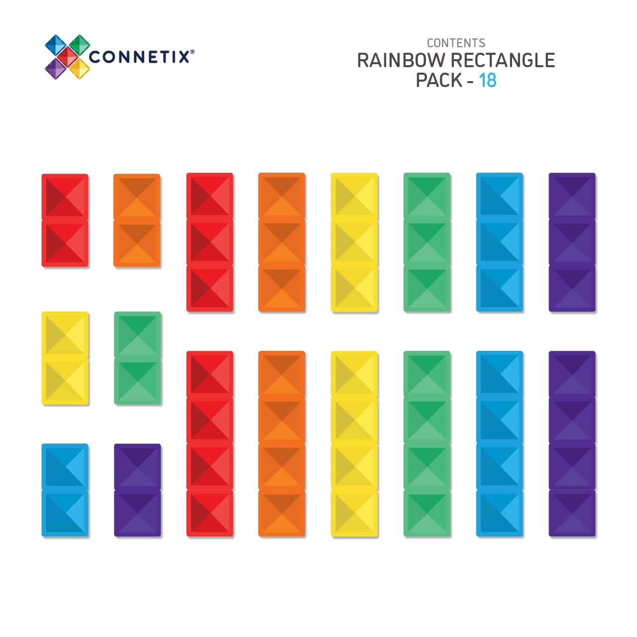 Connetix Magnetic Rectangle Pack - louisekool