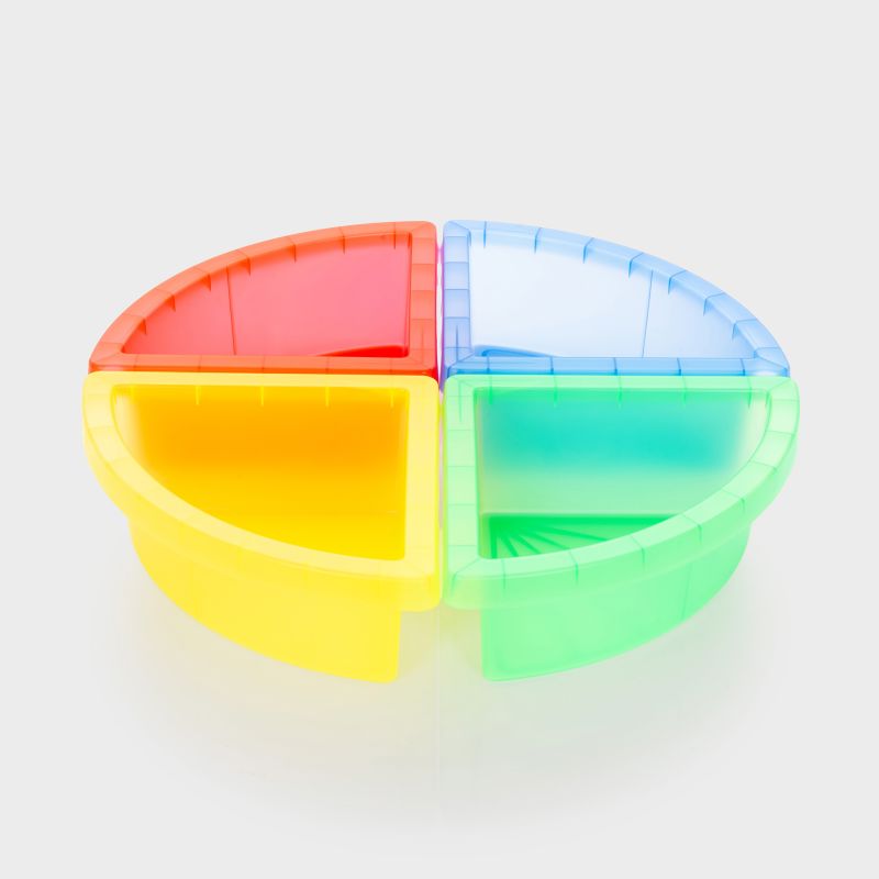 Discovery Colour Quadrant Trays & Stand - louisekool