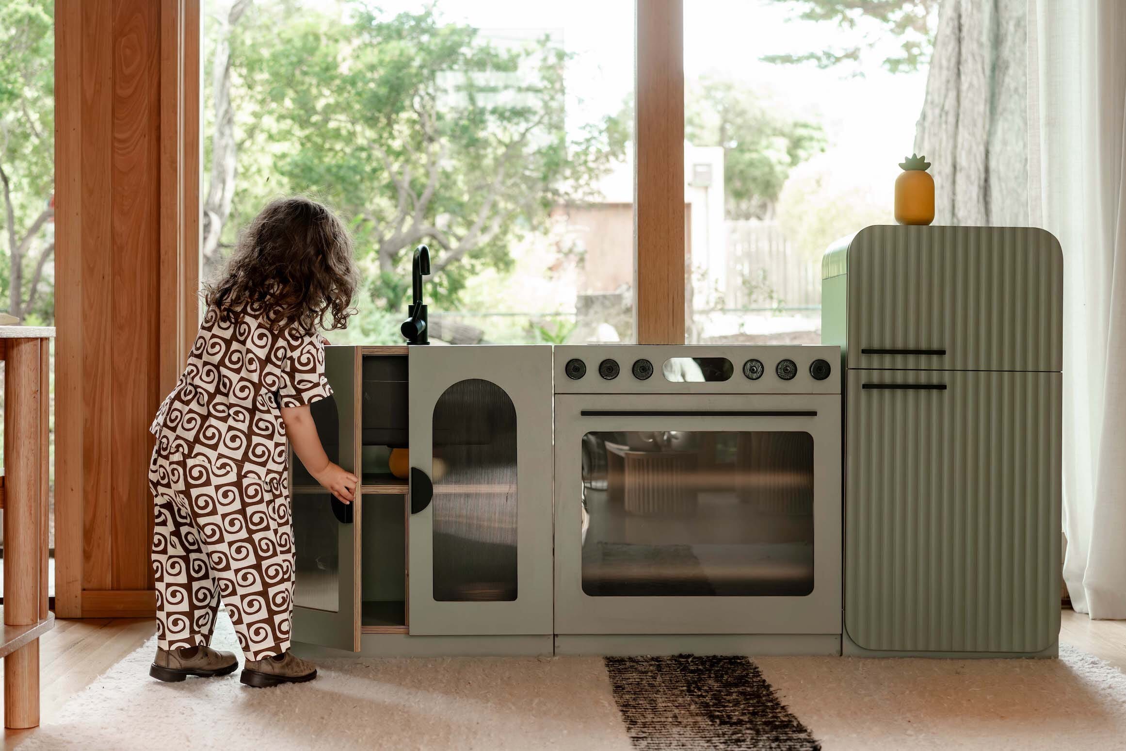 Fluted Kitchen Sage – Set of 3 - louisekool