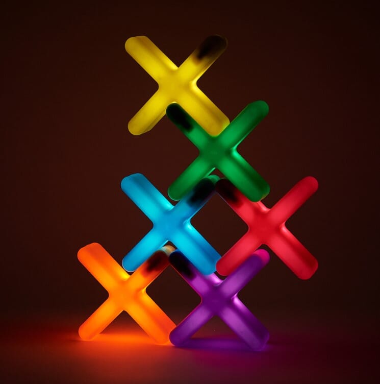 Glow Crosses - Set of 12 Louise Kool & Galt for child care day care primary classrooms