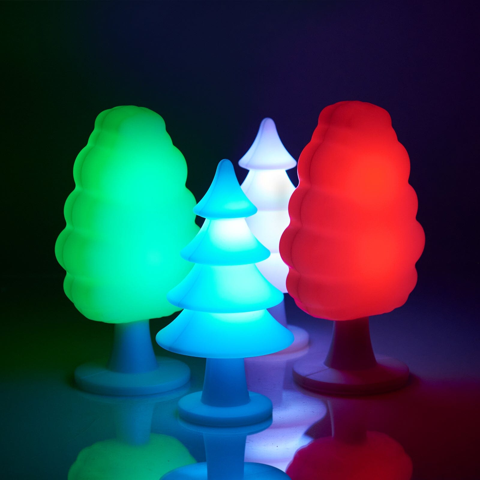 Glow Trees - Set Of 4 - louisekool