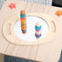 Hand Held Wooden Mirror - Large - louisekool