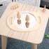 Hand Held Wooden Mirror - Large - louisekool