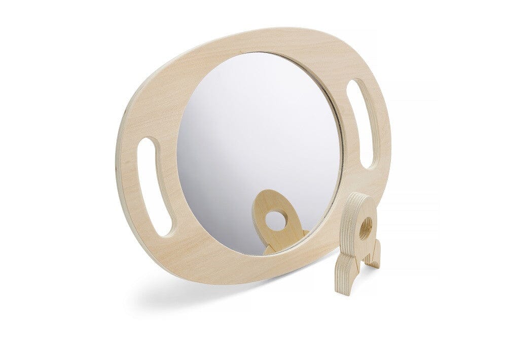 Hand Held Wooden Mirror - Large Toys Louise Kool & Galt for child care day care primary classrooms