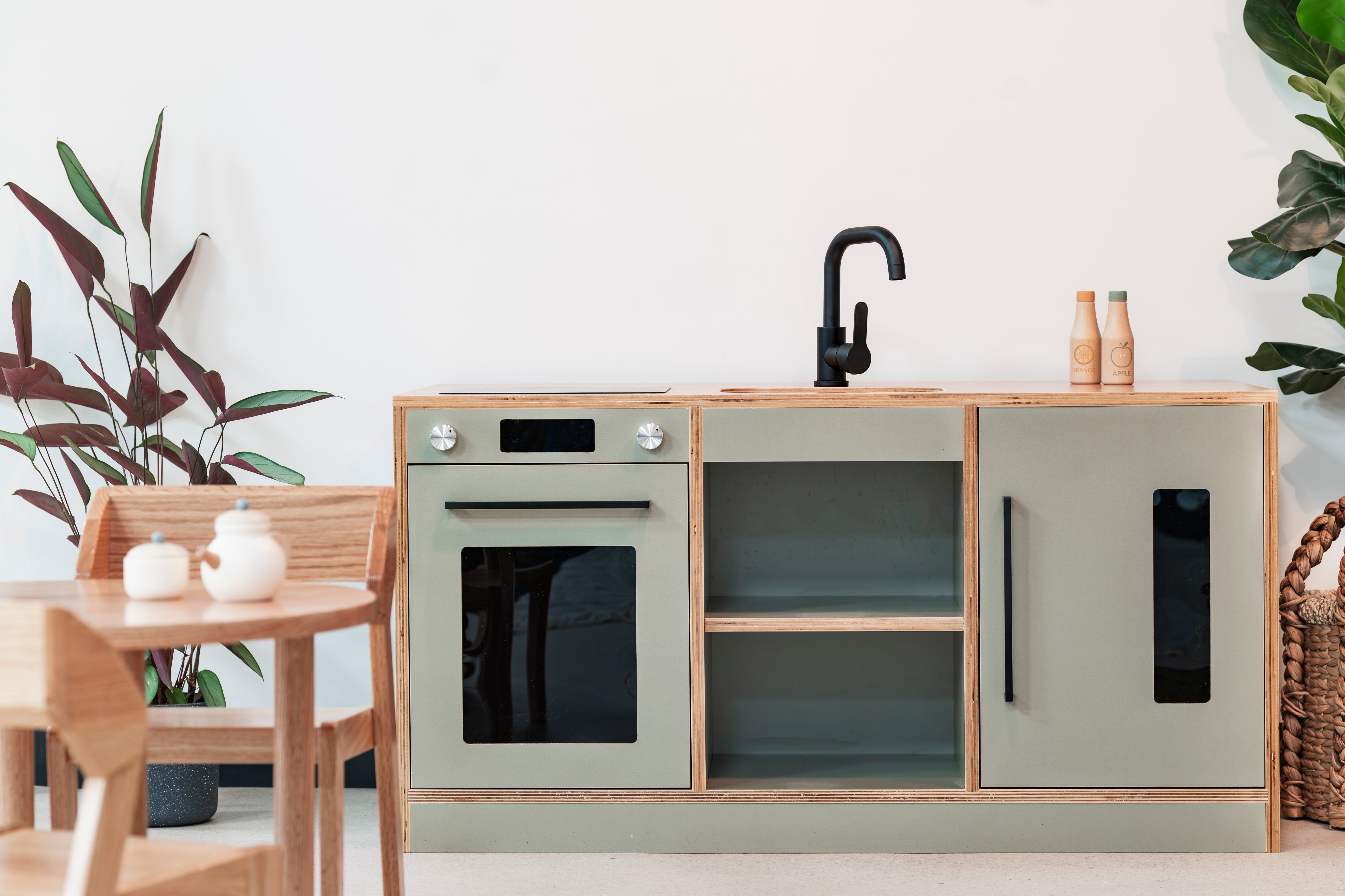 Island Kitchenette Preschool & Stool - louisekool