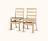 Ladder-Back Chairs - Set of 2 - louisekool