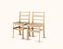 Ladder-Back Chairs - Set of 2 - louisekool