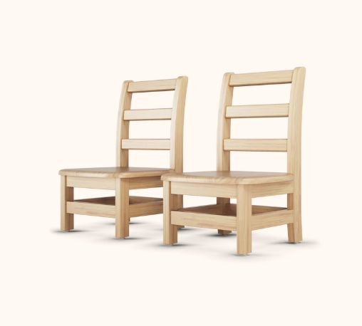 Ladder-Back Chairs - Set of 2 - louisekool