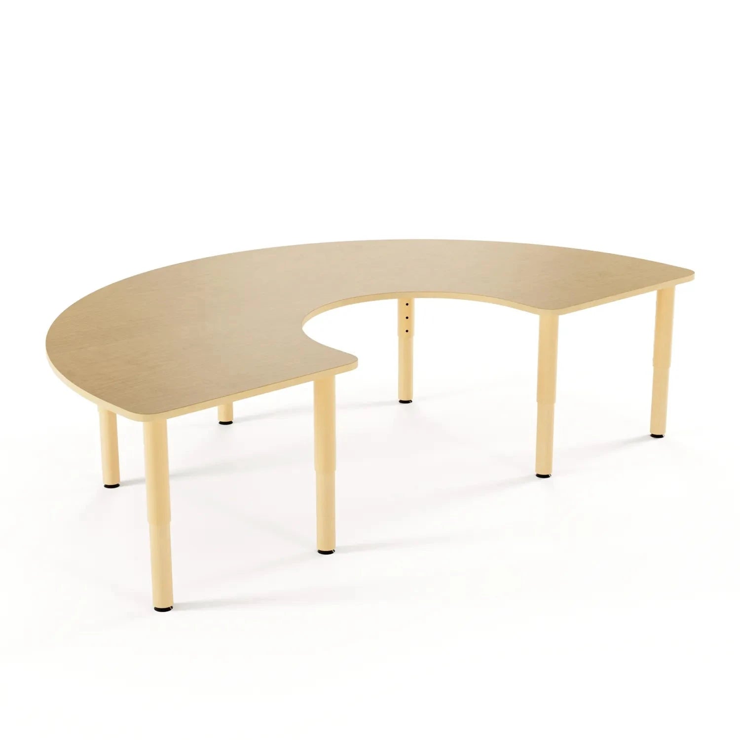 Modular Adjustable Table, C-Shape 60” x 36” - louisekool