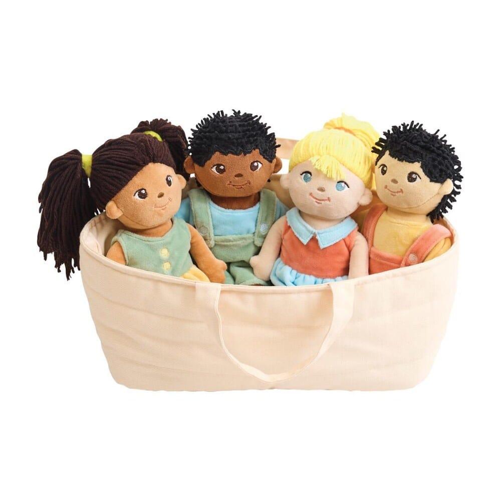 Multicultural Soft Dolls - Set of 4 - louisekool