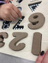 Preschool Chalkboard Puzzle - Numbers & Shapes - louisekool